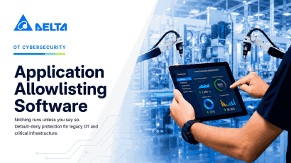 Delta DAA enforces trusted application execution to protect OT, IPC, and critical assets from unauthorized software, malware, and misuse.